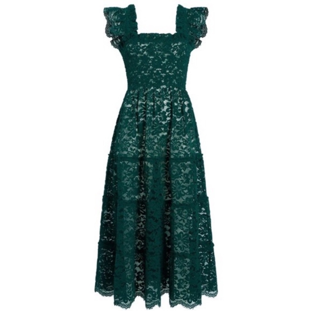 NWT Hill House Collector’s Ellie Nap Dress Botanical Garden Lace 2023 Size SM